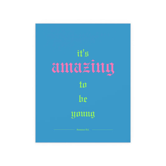 Fontaines DC - It's Amazing To Be Young (Romance Blue) Glow On Prints
