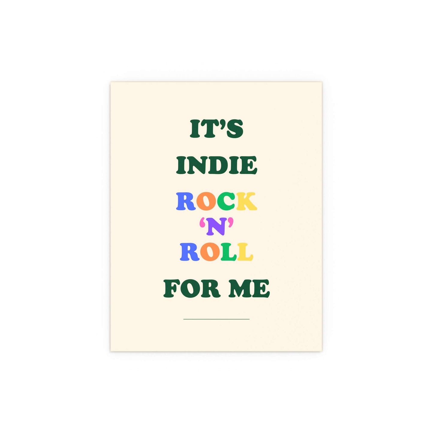 The Killers - Glamorous Indie Rock n Roll (Off-white) Glow On Prints