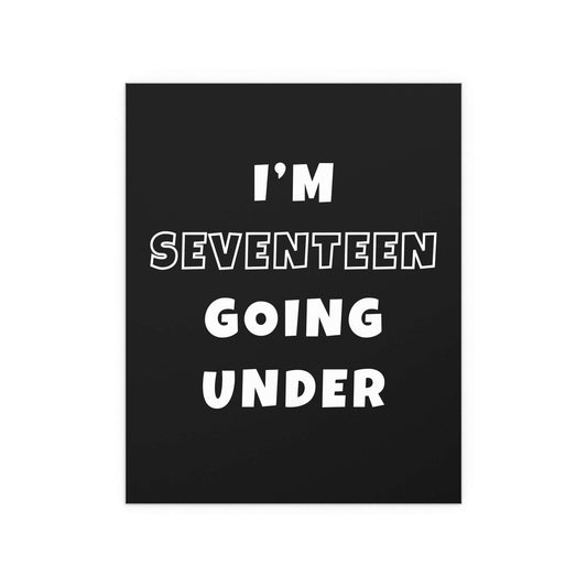 Sam Fender - Seventeen Going Under (Black + White) Glow On Prints