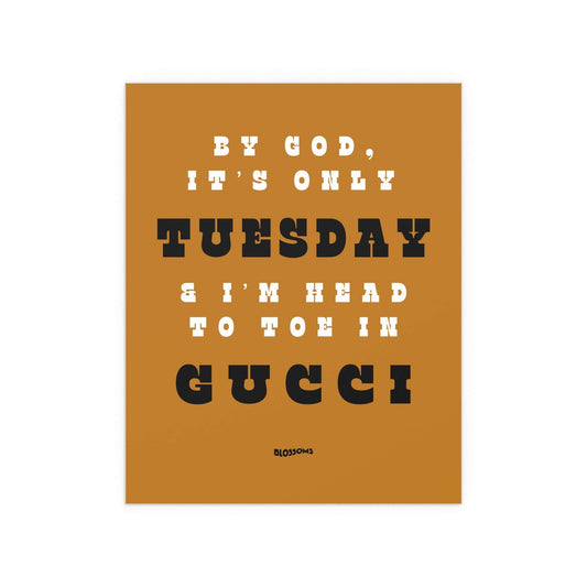 Blossoms - I Like Your Look (Orange + White + Black) Glow On Prints