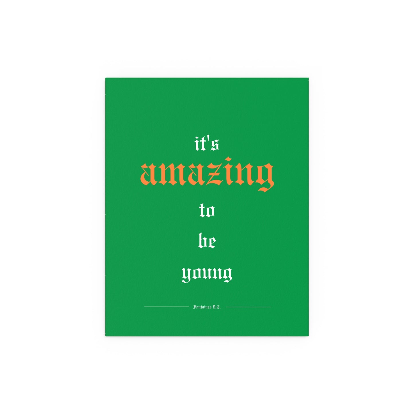 Fontaines DC - It's Amazing To Be Young (Tricolour)