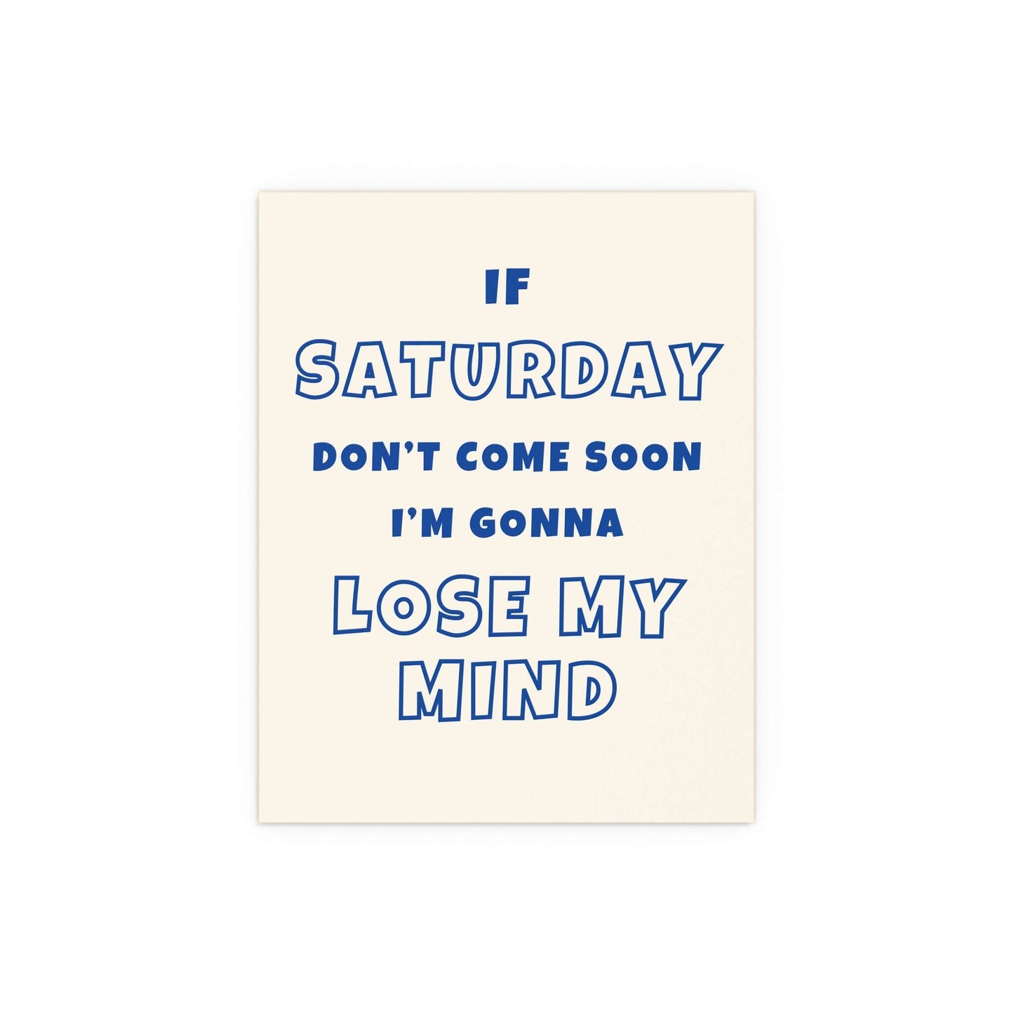 Sam Fender - Saturday (Off-white & Blue) Glow On Prints