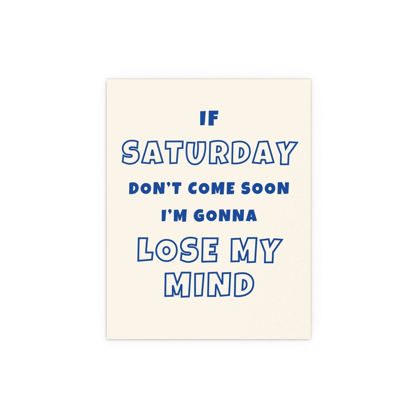 Sam Fender - Saturday (Off-white & Blue) Glow On Prints