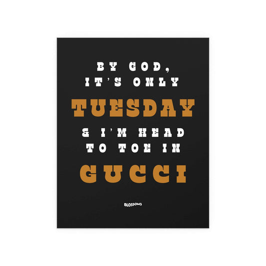 Blossoms - I Like Your Look (Black + White + Orange) Glow On Prints