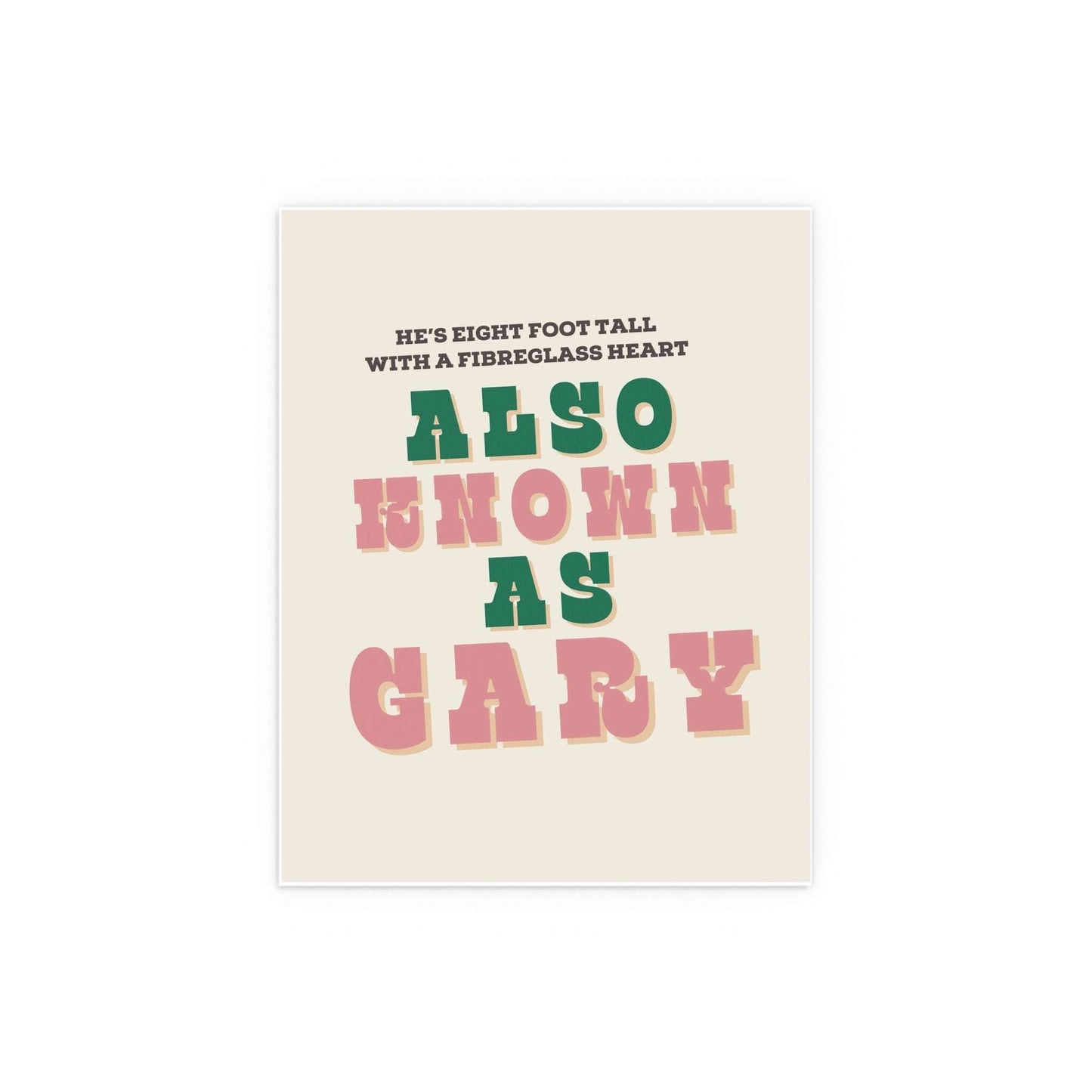 Blossoms - Gary (Off-white + Green + Pink) Glow On Prints