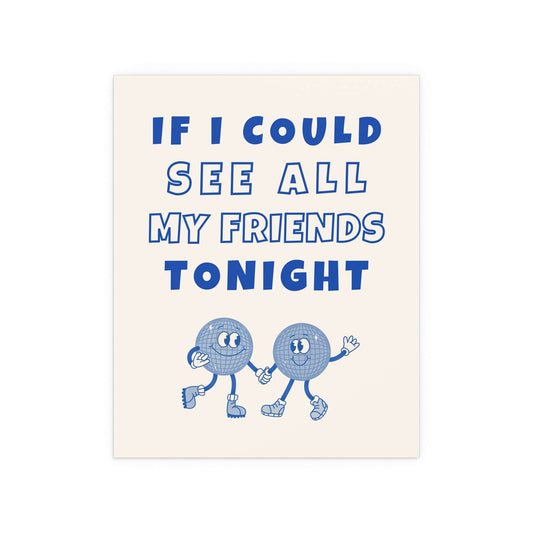 LCD Soundsystem Wall Art – “All My Friends” Band Poster