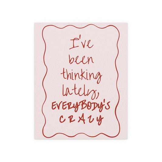 Olivia Dean - Everybody's Crazy (Pink & Red) Glow On Prints