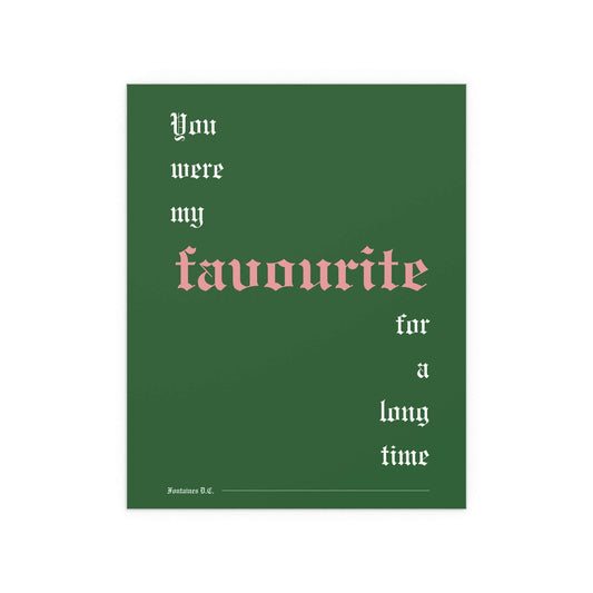 Fontaines DC - Favourite (Green) Glow On Prints