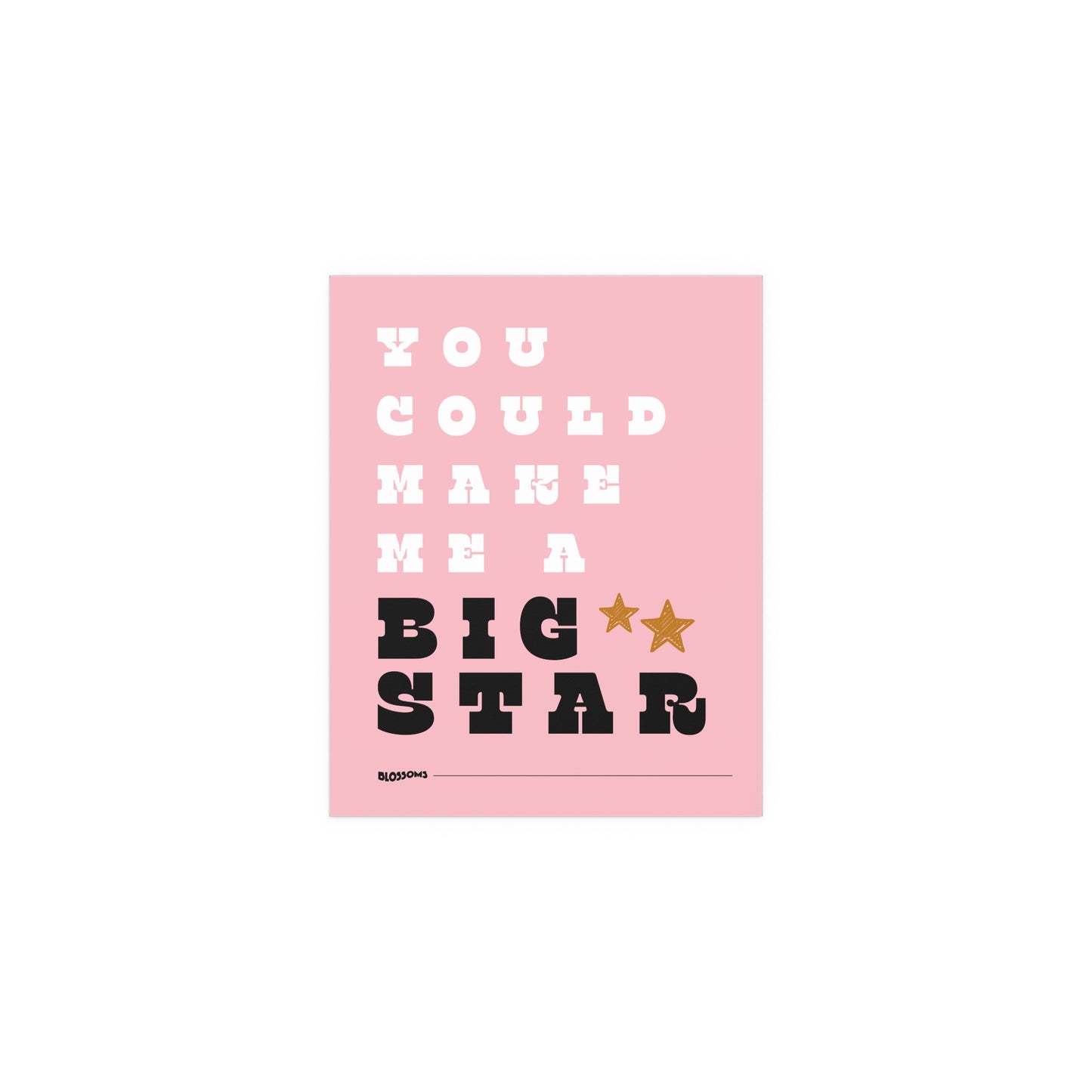 Blossoms - Big Star (Pink + White + Black)