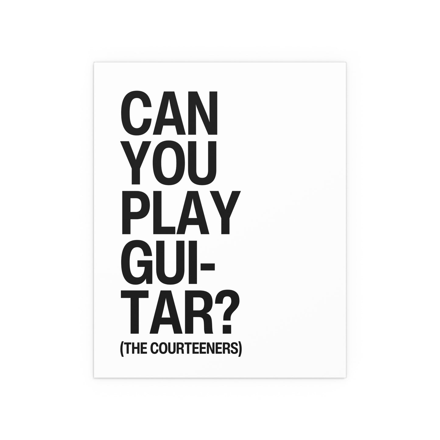 Courteeners - Fallowfield Hillbilly (White + Black)