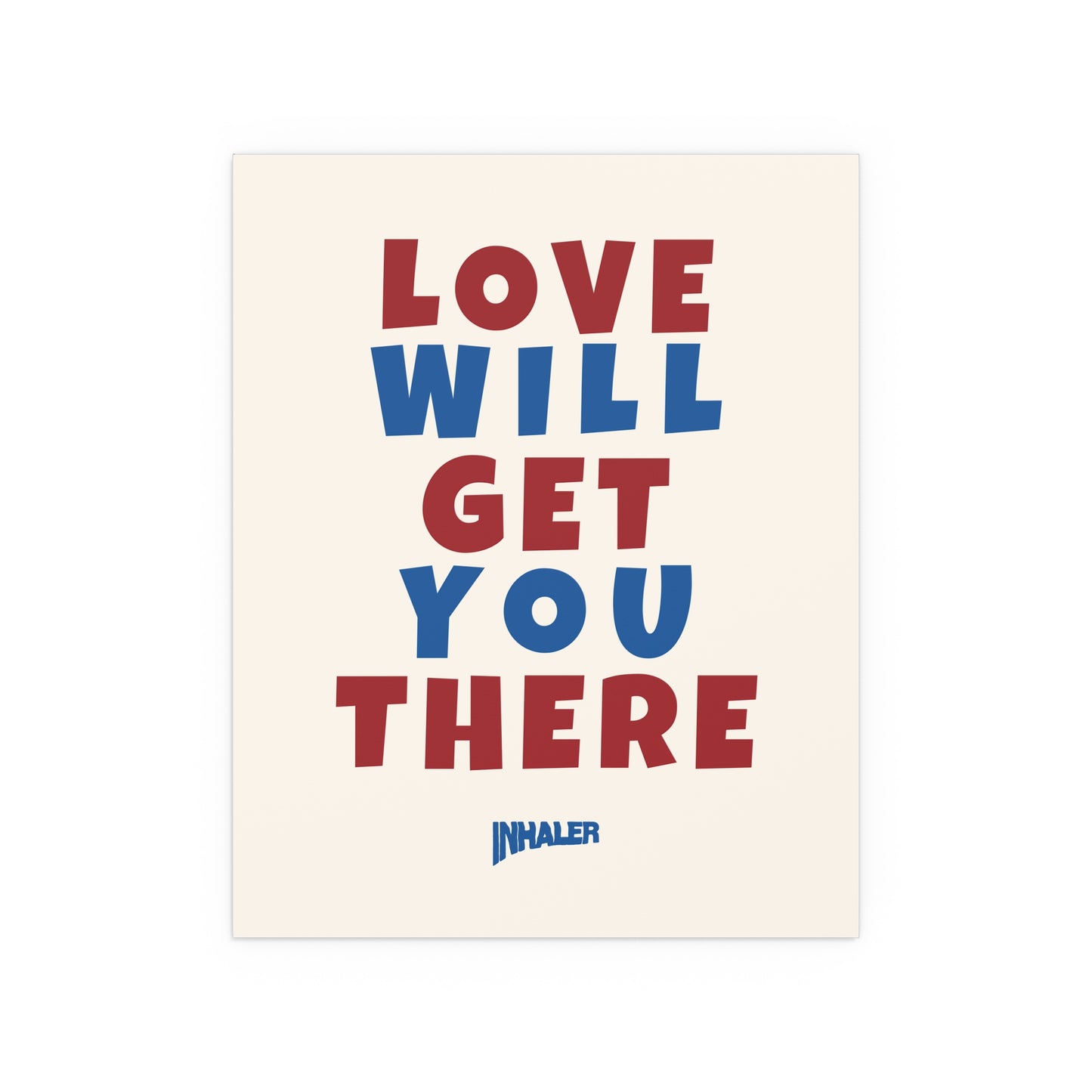 Inhaler - Love Will Get You There (Off-white + Blue + Red)