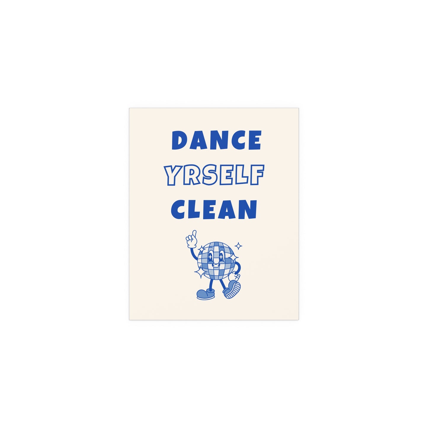 LCD Soundsystem - Dance Yrself Clean (Off-white + Blue)