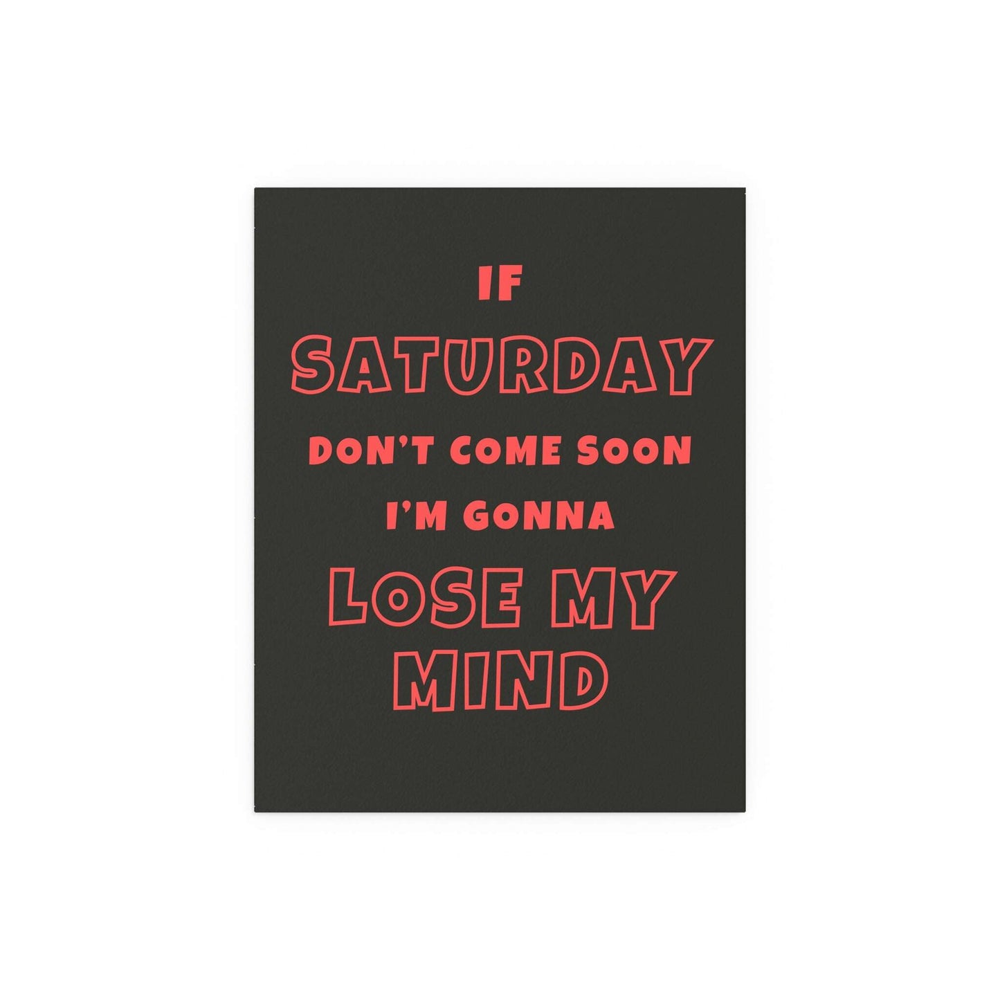 Sam Fender - Saturday (Black + Orange) Glow On Prints