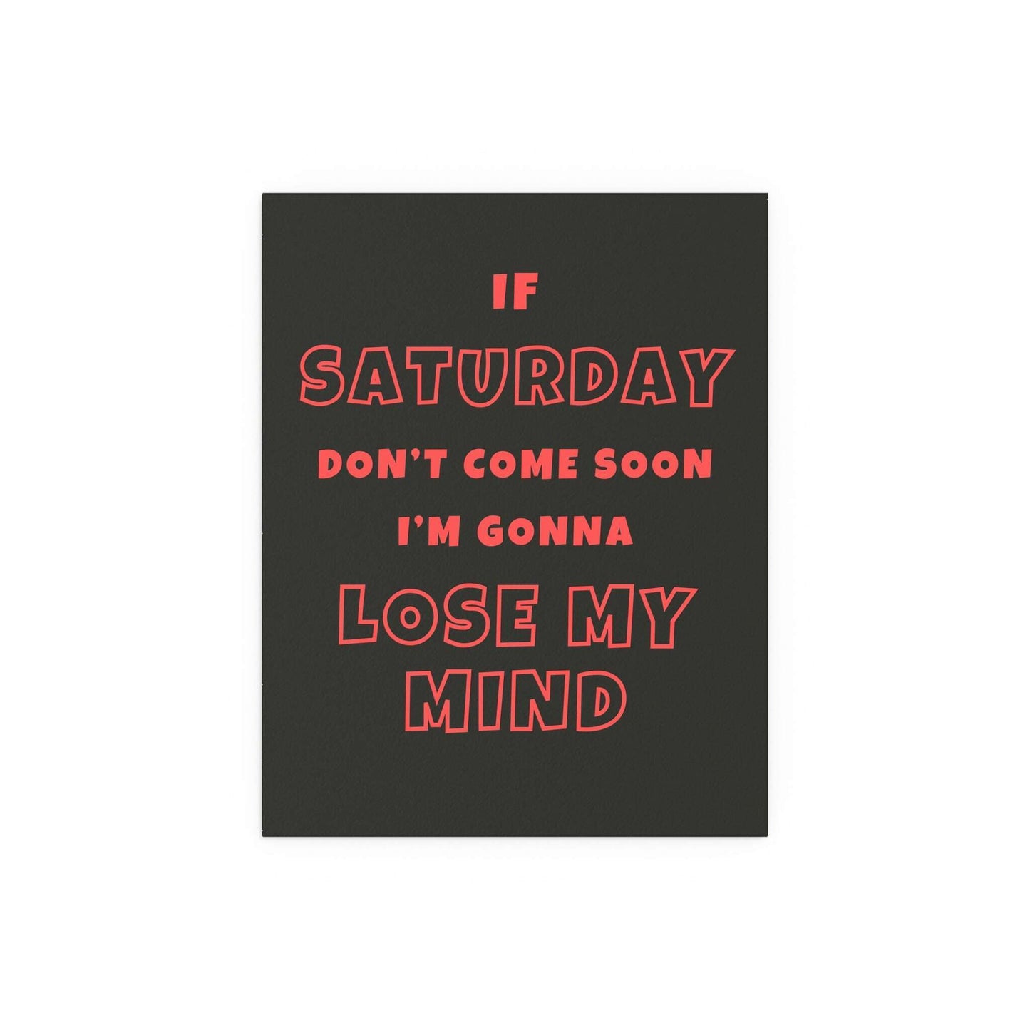 Sam Fender - Saturday (Black + Orange) Glow On Prints