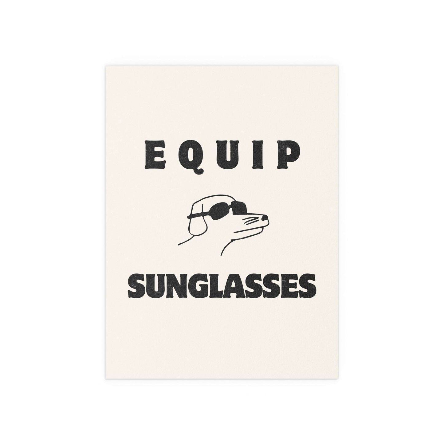 Hot Mulligan x Modern Baseball - Equip Sunglasses Glow On Prints