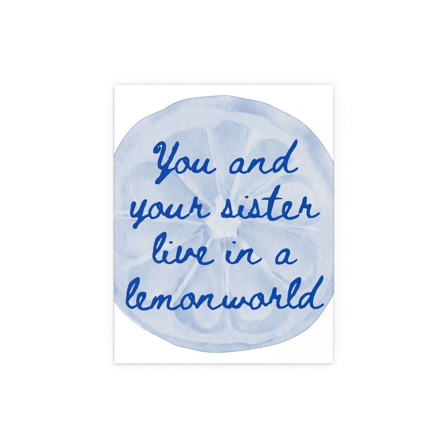 The National - Lemonworld (White + Blue) Glow On Prints