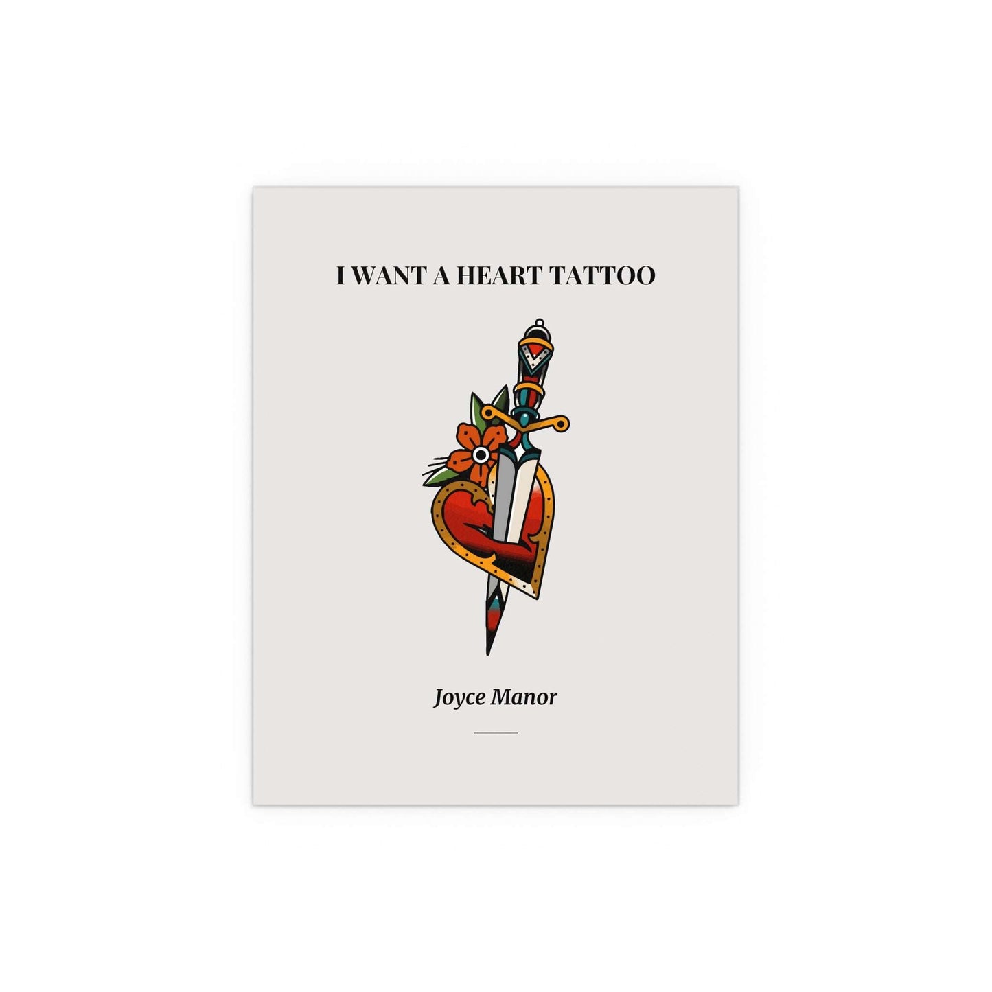 Joyce Manor - Heart Tattoo Glow On Prints