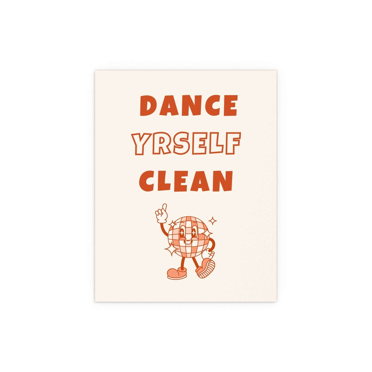 LCD Soundsystem - Dance Yrself Clean (Orange + Off-white) Glow On Prints