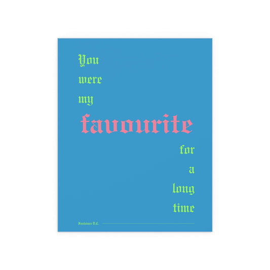 Fontaines D.C. Indie Music Poster – Favourite Wall Art (Romance Blue)