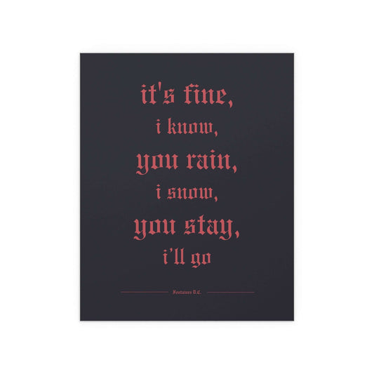 Fontaines DC - Motorcycle Boy Glow On Prints