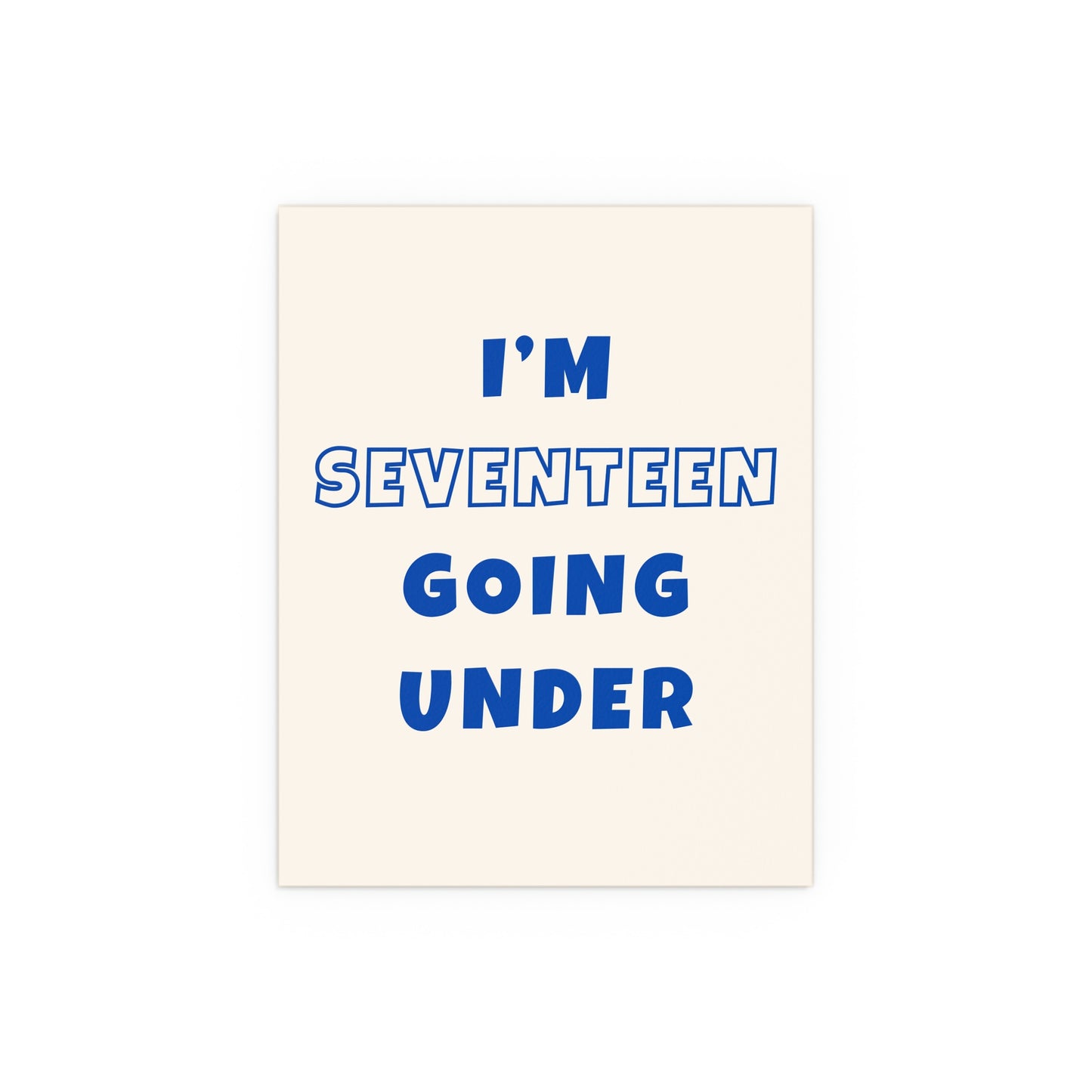 Sam Fender - Seventeen Going Under (Off-white + Blue)