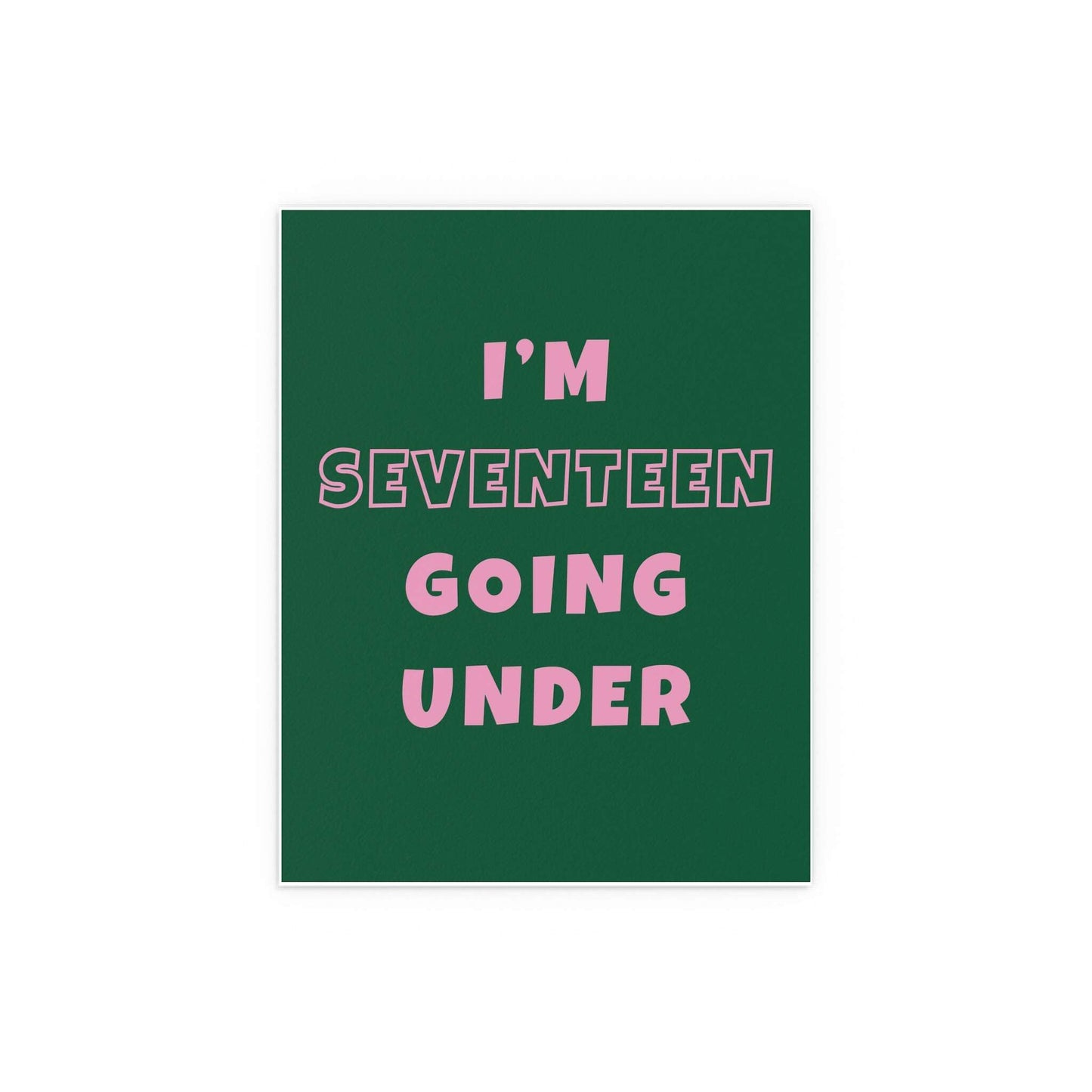 Sam Fender - Seventeen Going Under (Green + Pink) Glow On Prints