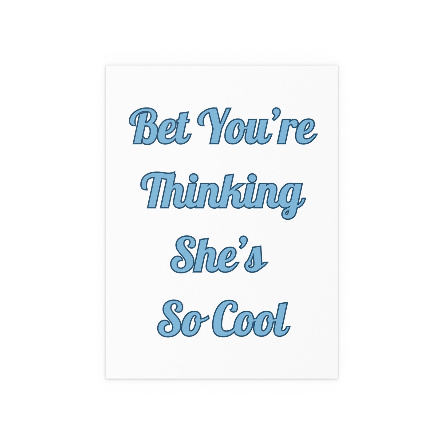 Gracie Abrams - That's So True (White + Blue) Glow On Prints