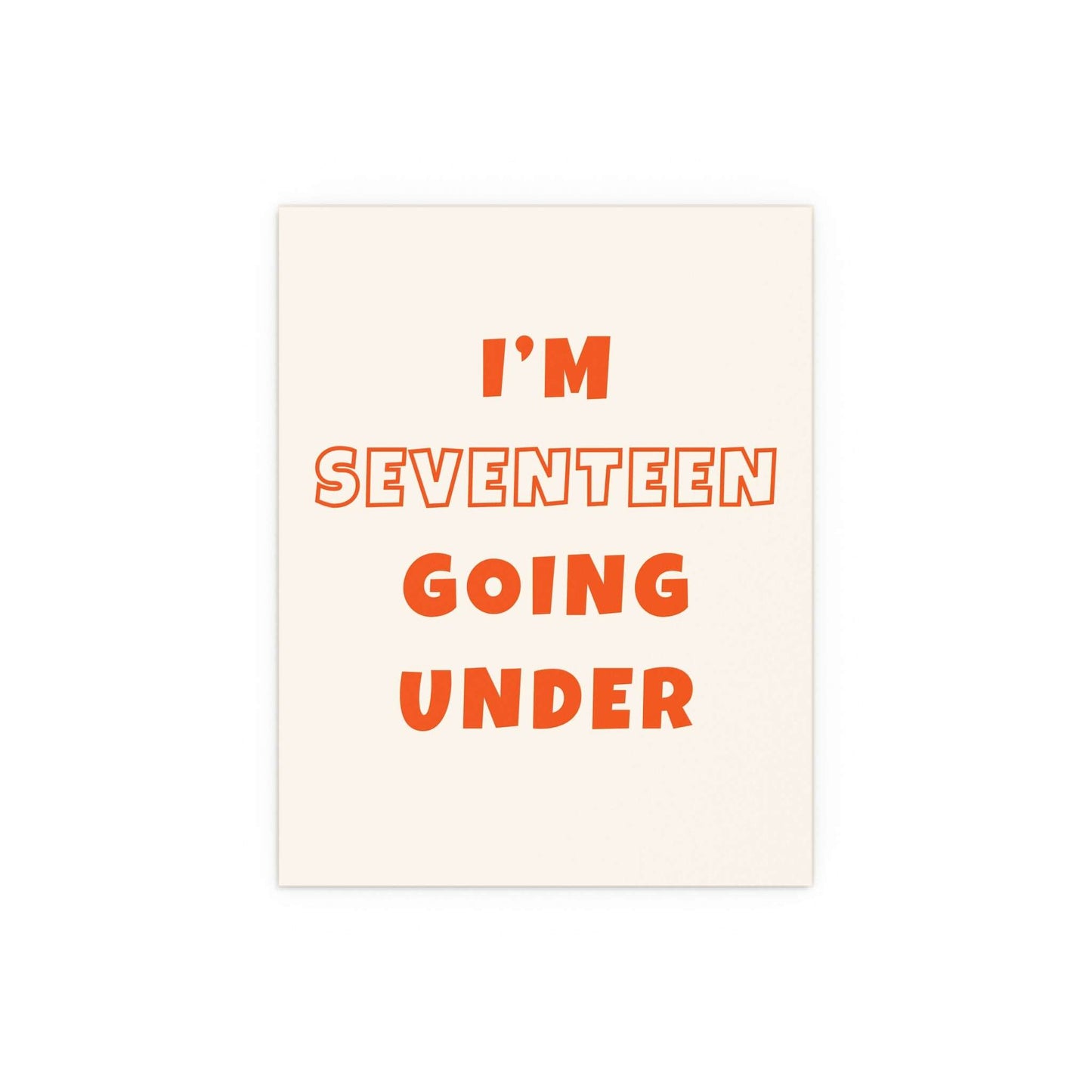Sam Fender - Seventeen Going Under (Off-white + Orange) Glow On Prints