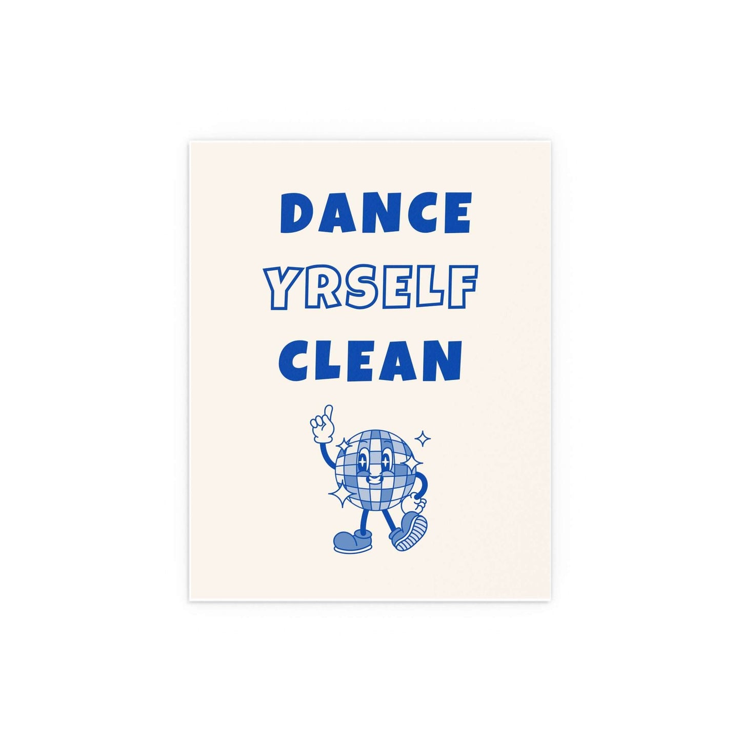 LCD Soundsystem - Dance Yrself Clean (Off-white + Blue) Glow On Prints