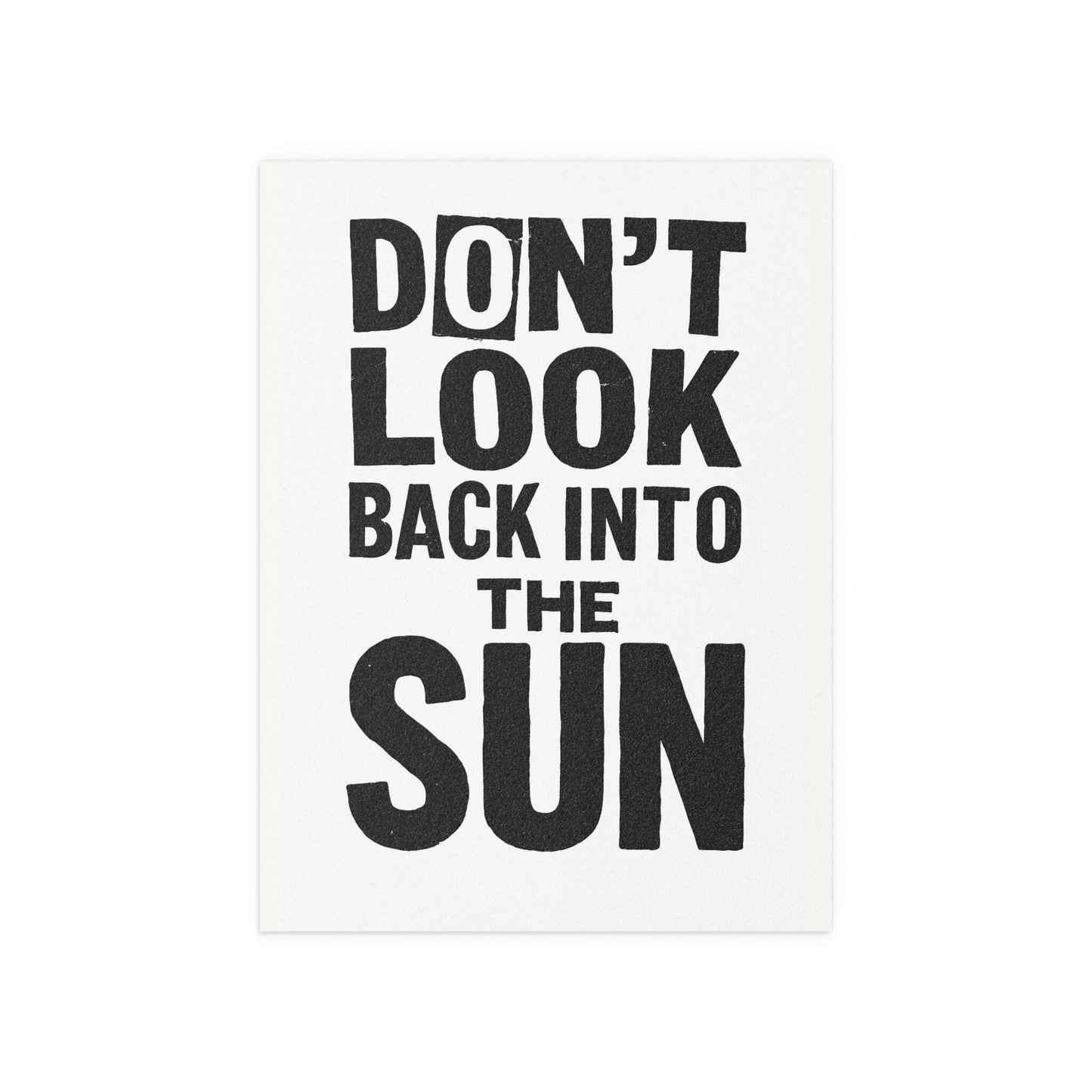The Libertines - Don't Look Back Into The Sun - White & Black Glow On Prints