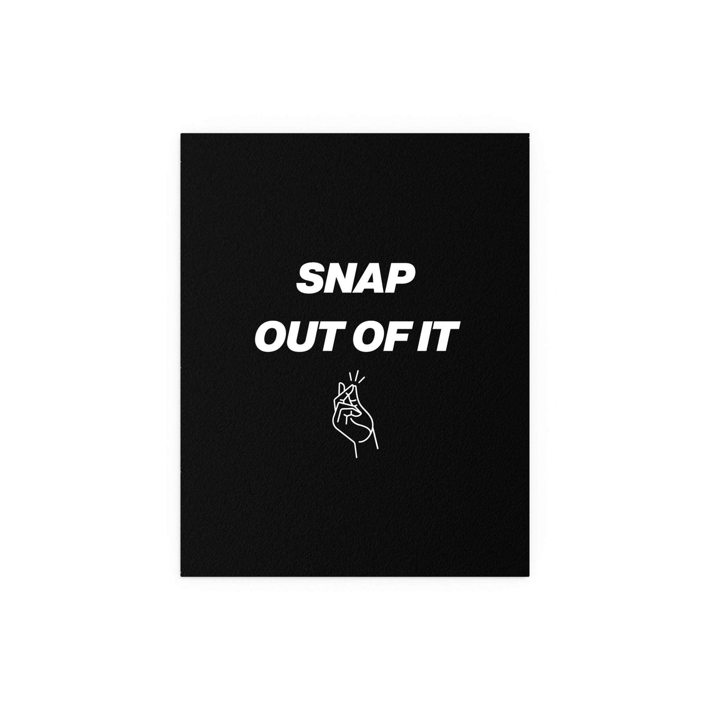 Arctic Monkeys - Snap Out Of It poster in minimal black & white colourway inspired by AM album - indie rock music wall art