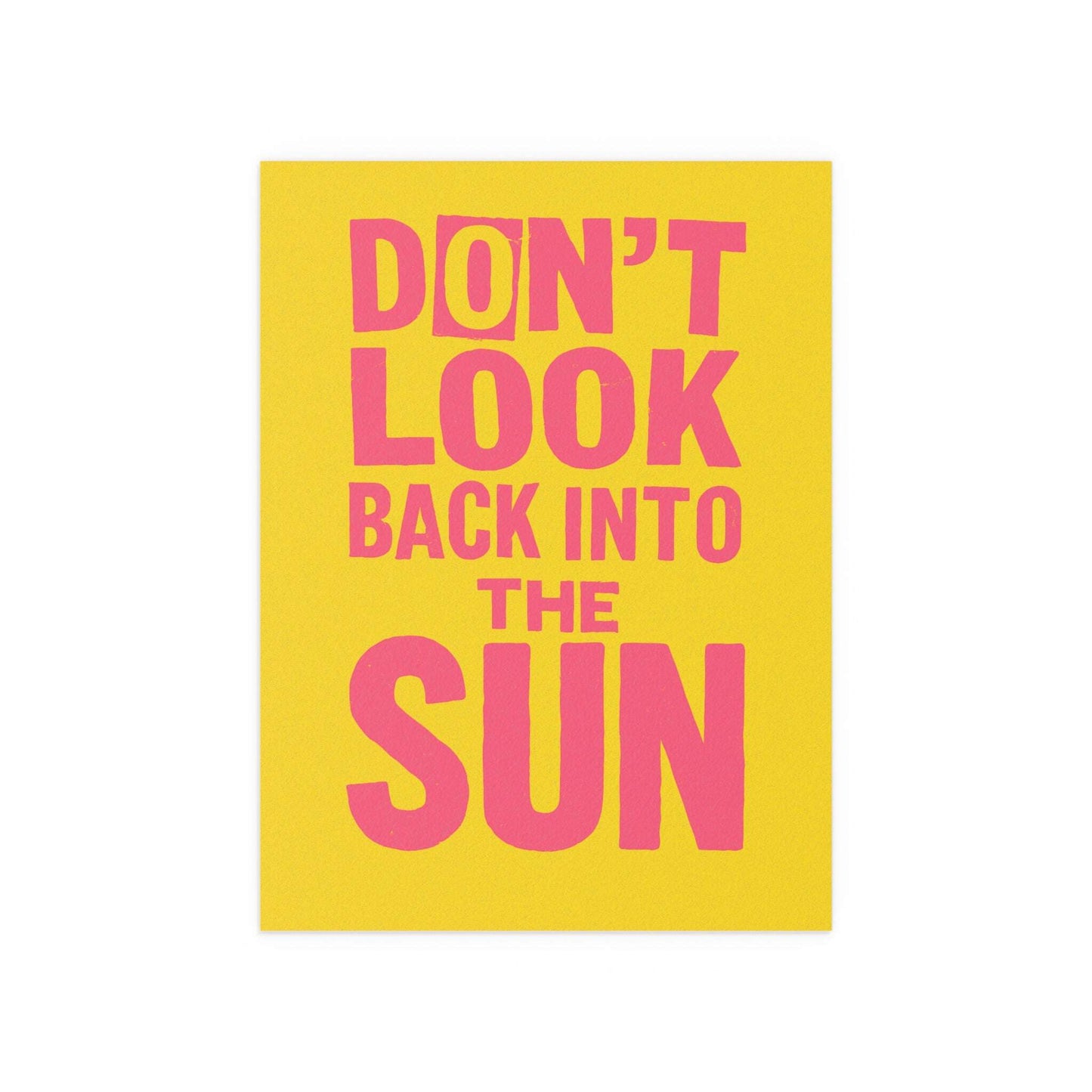 The Libertines Don't Look Back Into The Sun - Yellow & Pink Glow On Prints