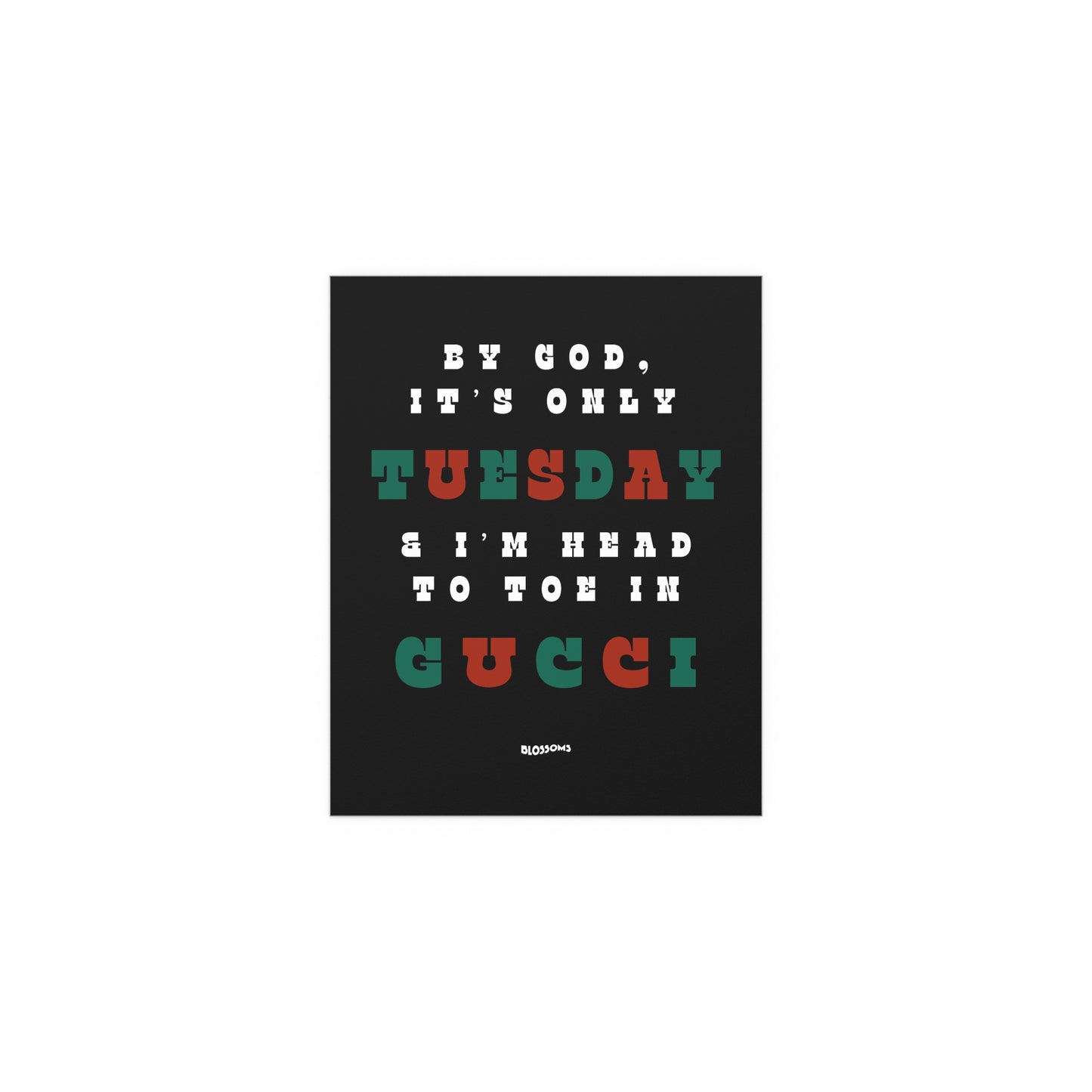 Blossoms - I Like Your Look (Black + Green + Red)