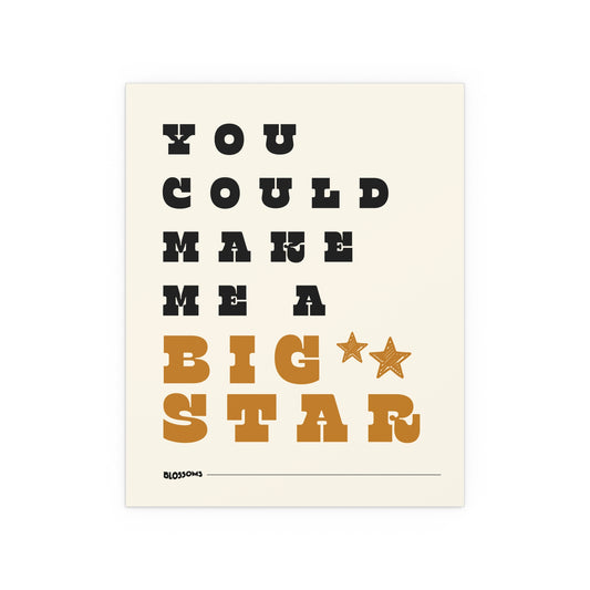 Blossoms - Big Star (Off-white + Black + Gold)