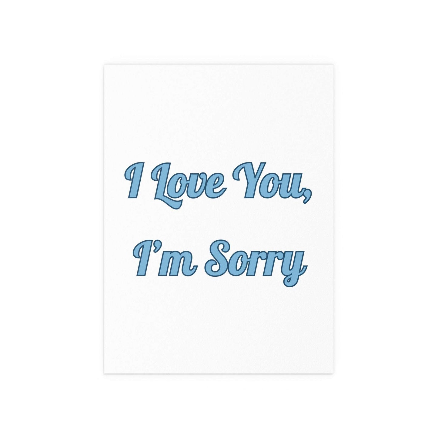 Gracie Abrams - I Love You, I'm Sorry (White + Blue) Glow On Prints