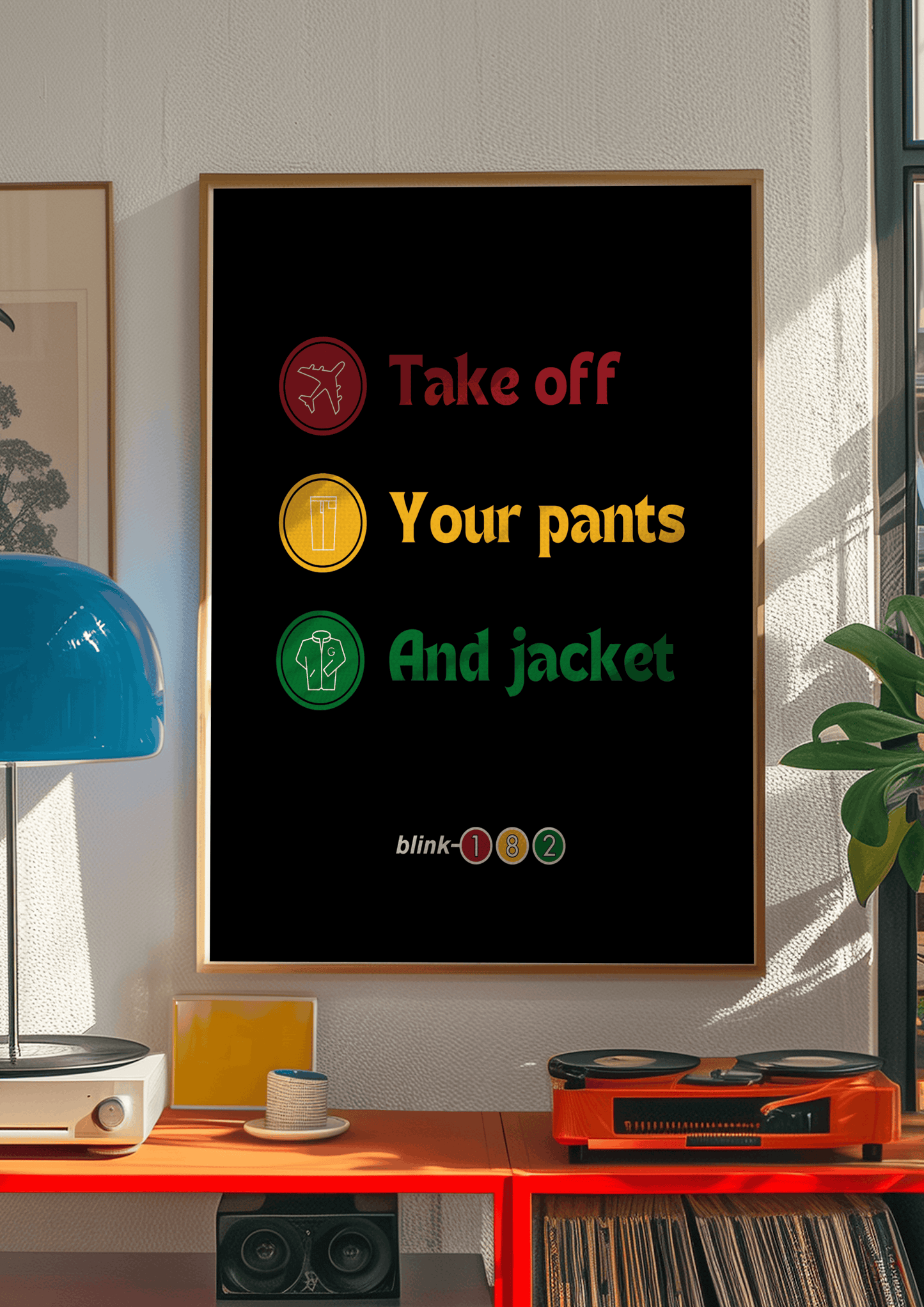 Blink 182 - Take Off Your Pants and Jacket Glow On Prints