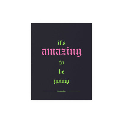 Fontaines DC - It's Amazing To Be Young (Black + Green + Pink) Glow On Prints