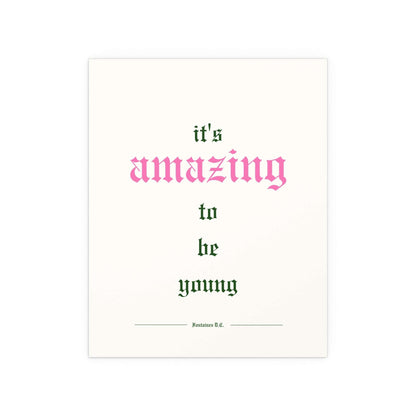 Fontaines DC - It's Amazing To Be Young (Off-white) Glow On Prints