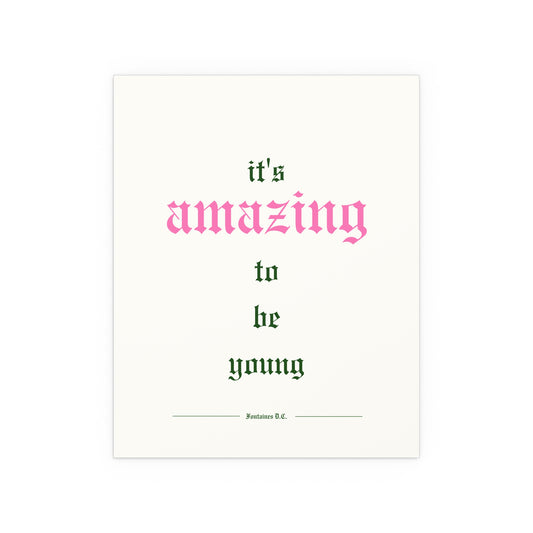 Fontaines DC - It's Amazing To Be Young (Off-white)