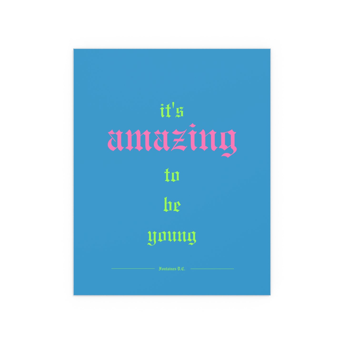 Fontaines DC - It's Amazing To Be Young (Romance Blue)