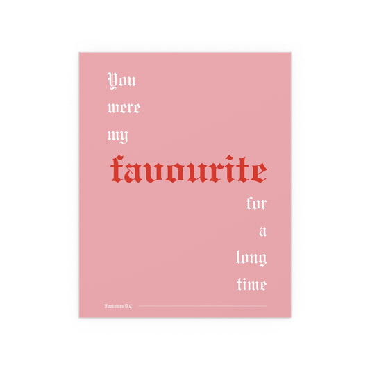 Fontaines DC - Favourite (Pink + White + Red)