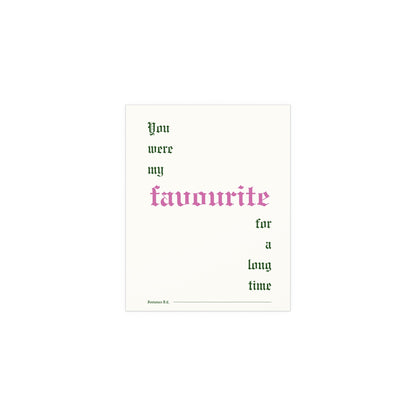 Fontaines DC - Favourite (Off-white + Pink + Green) Glow On Prints