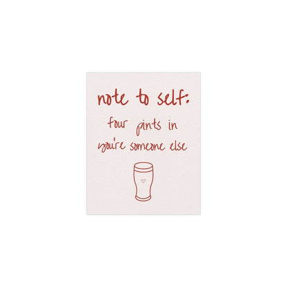 Olivia Dean - Ok Love You Bye 'Note to Self' poster in off-white red colourway - indie pop music wall art