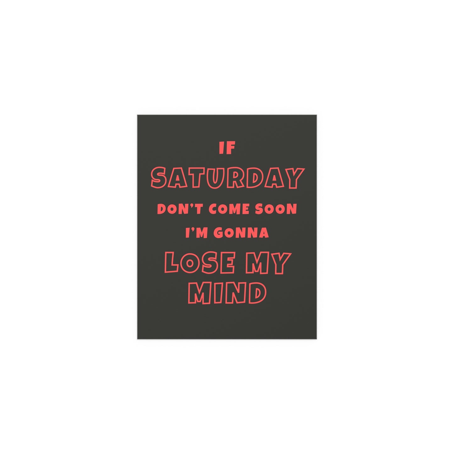 Sam Fender - Saturday (Black + Orange)