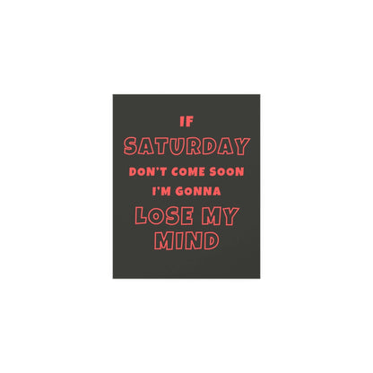 Sam Fender - Saturday (Black + Orange) Glow On Prints