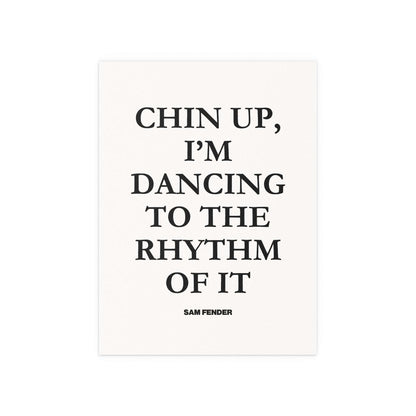 Sam Fender - Chin Up (Black + White) Glow On Prints