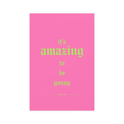 Fontaines DC - It's Amazing To Be Young (Pink) Glow On Prints