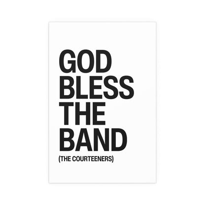 Courteeners - God Bless The Band (White & Black) Glow On Prints