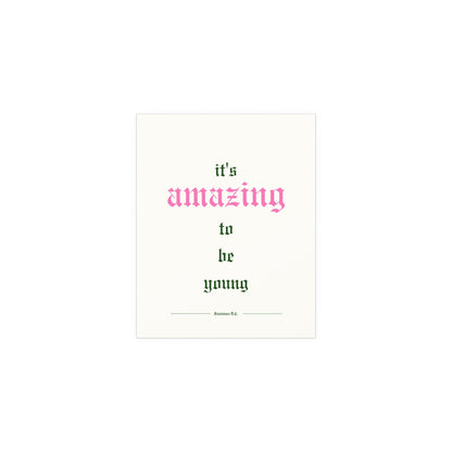 Fontaines DC - It's Amazing To Be Young (Off-white) Glow On Prints