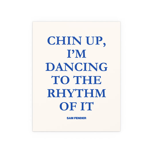Sam Fender - Chin Up (Blue + Off-white)